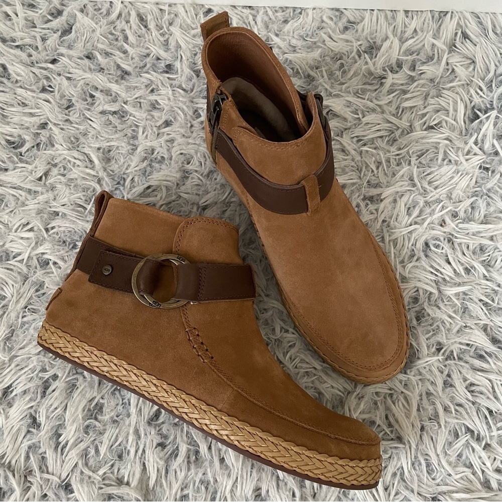 UGG Pure 100% wool heel counter lining casual ankle booties size 8.5